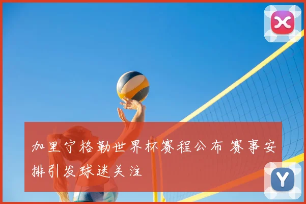 加里宁格勒世界杯赛程公布 赛事安排引发球迷关注